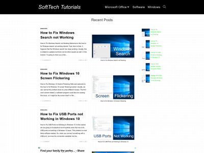 softtechtutorials.com snapshot