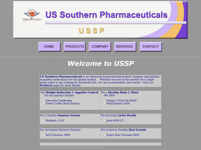 ussouthernpharmaceuticals.com snapshot