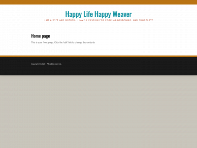 happylifehappyweaver.com snapshot