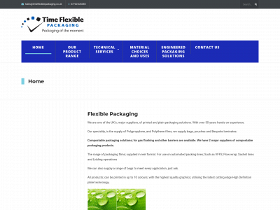 timeflexiblepackaging.co.uk snapshot
