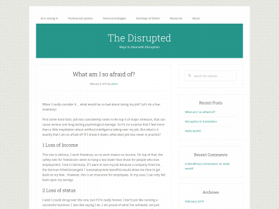 the-disrupted.com snapshot