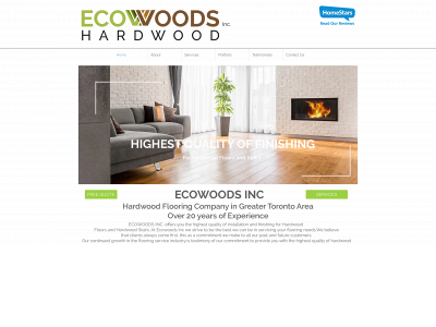 ecowoods.ca snapshot