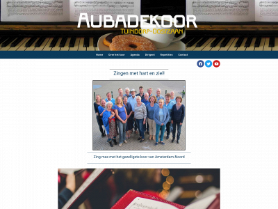 aubadekoor.nl snapshot
