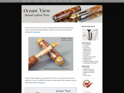 oceanviewhandcraftedpens.com snapshot