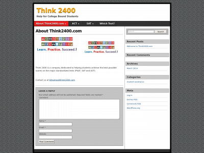think2400.com snapshot