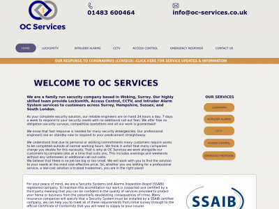 www.oc-services.co.uk snapshot