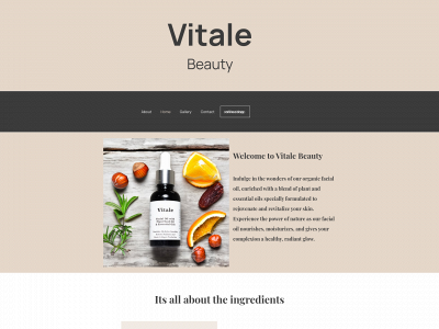 vitale-beauty.com snapshot