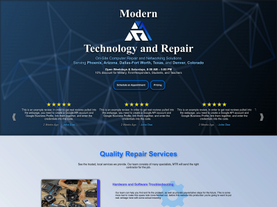 moderntechnologyandrepair.com snapshot