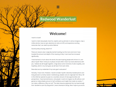 redwoodwanderlust.com snapshot