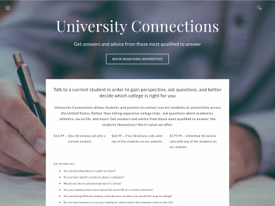 universityconnections.weebly.com snapshot