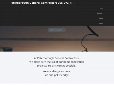 peterboroughcontractor.com snapshot