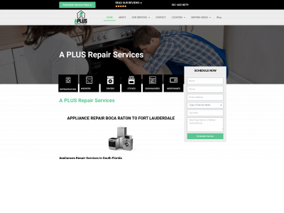 www.aplusappliance-repair.com snapshot