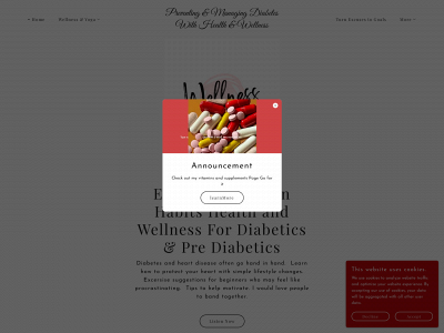 diabeteshealthandwellness.com snapshot