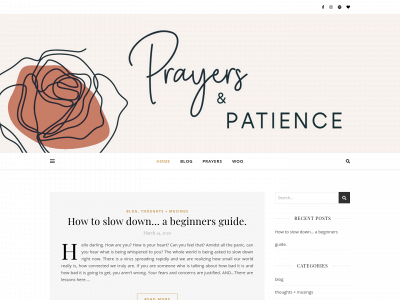 prayersandpatience.com snapshot