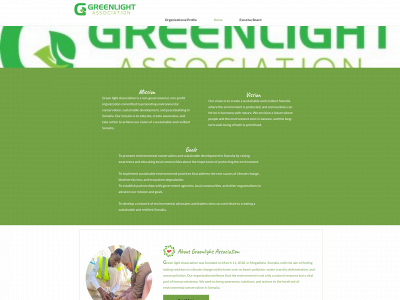 greenlightassociation.org snapshot