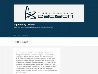 tophealthydecision.com snapshot