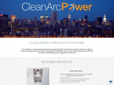 cleanarcpower.com snapshot