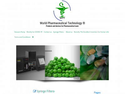 worldpharmtech.com snapshot