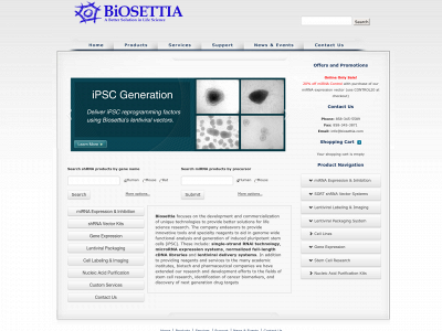 biosettia.com snapshot