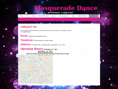 masqueradedance.org.uk snapshot