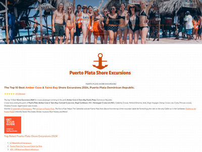 www.puertoplatashoreexcursions.com snapshot
