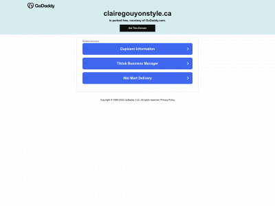 www.clairegouyonstyle.ca snapshot