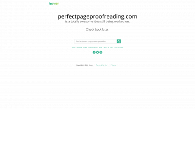 perfectpageproofreading.com snapshot