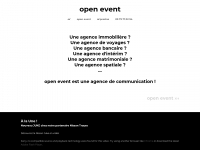 www.open-event.fr snapshot