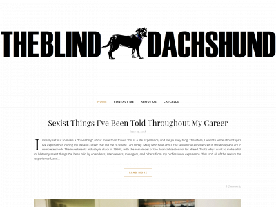 theblinddachshund.com snapshot