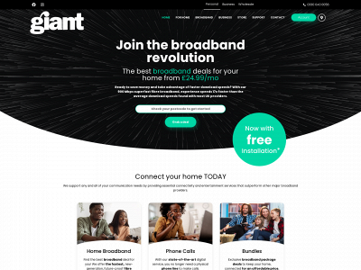 giantcomms.co.uk snapshot