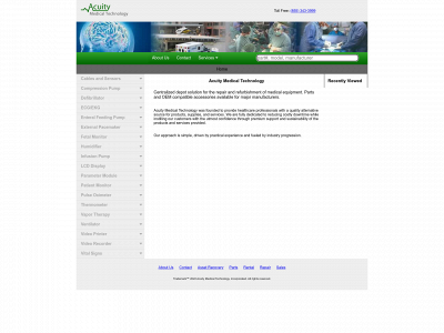 acuitymedicaltechnology.com snapshot