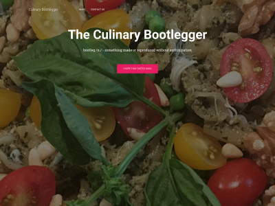 culinarybootlegger.com snapshot