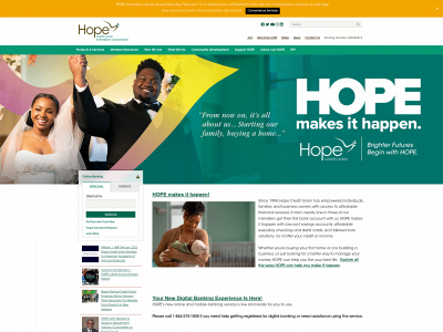 hopecu.org snapshot