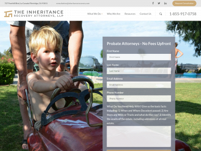 inheritancerecovery.com snapshot