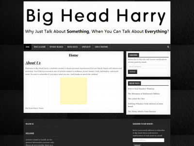 bigheadharry.com snapshot