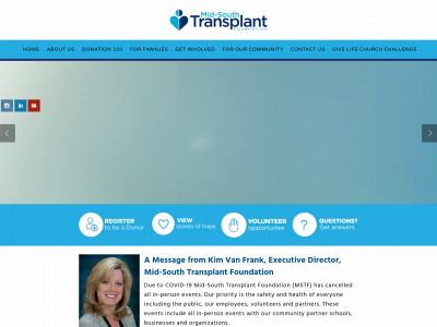 midsouthtransplant.org snapshot