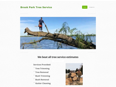 brookparktreeservice.com snapshot