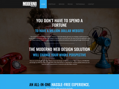 modernowebdesign.com snapshot
