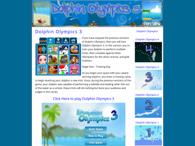 dolphinolympics3.org snapshot