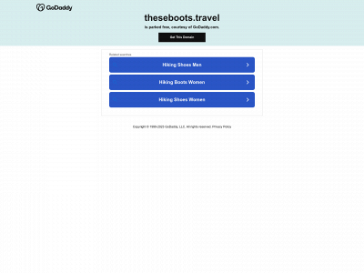 theseboots.travel snapshot