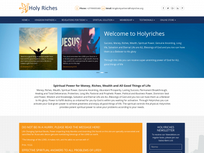 holyriches.org snapshot