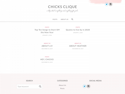 chicksclique.com snapshot