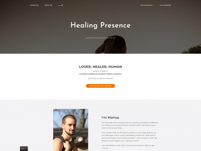 healing-presence.net snapshot