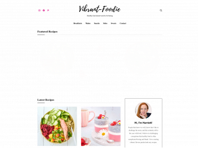 vibrant-foodie.com snapshot