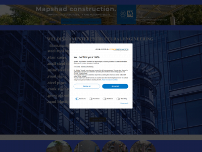 mapshadconstruction.com snapshot