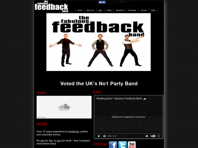 feedbackband.co.uk snapshot