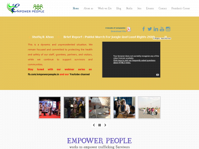 www.empowerpeople.org.in snapshot