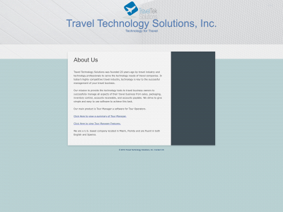 travelteksolutions.com snapshot