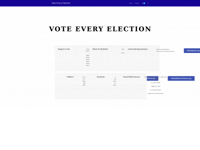 voteeveryelection.org snapshot