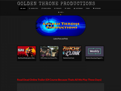 goldenthroneproductions.com snapshot